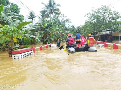 Banjir Luapan Sungai di Desa Sitiarjo Malang