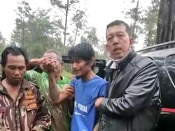 Heroik! Warga Ikut Panjat Pohon demi Bujuk Lukman yang Nangkring Turun