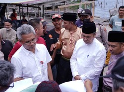 Gubernur Riau Tinjau Lokasi Konstruksi Jembatan Bengkalis-Pulau Padang