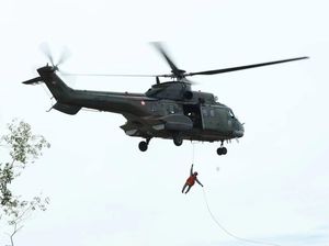 TNI AU Latihan Operasi Bencana dan Kemanusiaan Bersama Elang Brunesia
