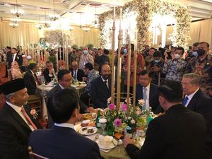 Anies, JK, SBY dan Paloh Semeja di Nikahan Anak Ketua Majelis Syuro PKS