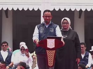 Anies Nyanyi Maju Tak Gentar di Perpisahan: Majulah Majulah Menang! Anies Nyanyi Maju Tak Gentar di Perpisahan: Majulah Majulah Menang!