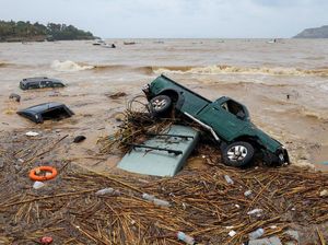 Potret Ngeri Banjir Bandang Menerjang Pulau Kreta Yunani