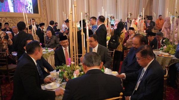 Momen Hangat Anies Baswedan Semeja dengan Syaikhu-Paloh-SBY-JK