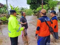 Banjir Selutut Orang Dewasa Hentikan Aktivitas Warga Banyuwangi