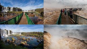 Beda Wajah Air Terjun di Brasil: Sebelum dan Sesudah Jadi Air Bah