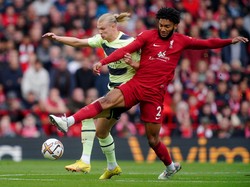 Opta mencatat, Haaland melepaskan 6 tembakan melawan Liverpool tapi tak ada yang berbuah gol. (Foto: PA Images via Getty Images/Peter Byrne - PA Images)