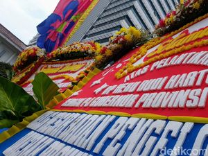 Heru Budi Hartono Jadi Pj Gubernur DKI, Karangan Bunga Banjiri Balai Kota