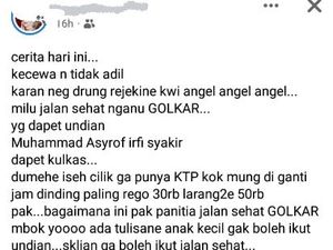 Emak-emak Sambat Gagal Undian Kulkas, Golkar Pekalongan: Syarat Wajib KTP Emak-emak Sambat Gagal Undian Kulkas, Golkar Pekalongan: Syarat Wajib KTP