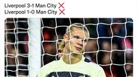 Meme Liverpool Babat City dan Haaland Ngadat