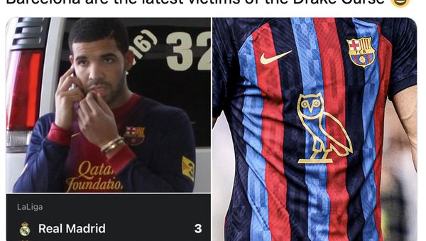 Barcelona Dihajar Real Madrid, Drake Menangis