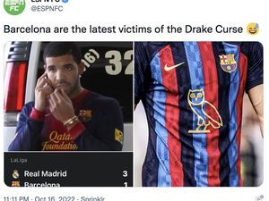 Barcelona Dihajar Real Madrid, Drake Menangis