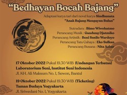 Pentas Tari Bedhayan Bocah Bajang di Taman Budaya Yogyakarta Rabu Besok