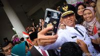 Riuh Balai Kota DKI Sambut Pj Gubernur Heru Budi Hartono