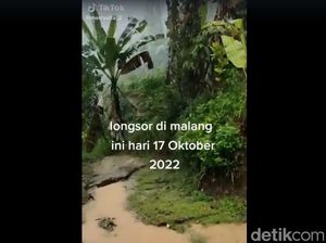 Longsor 4 Titik di Dampit Malang Putuskan Akses Jalan