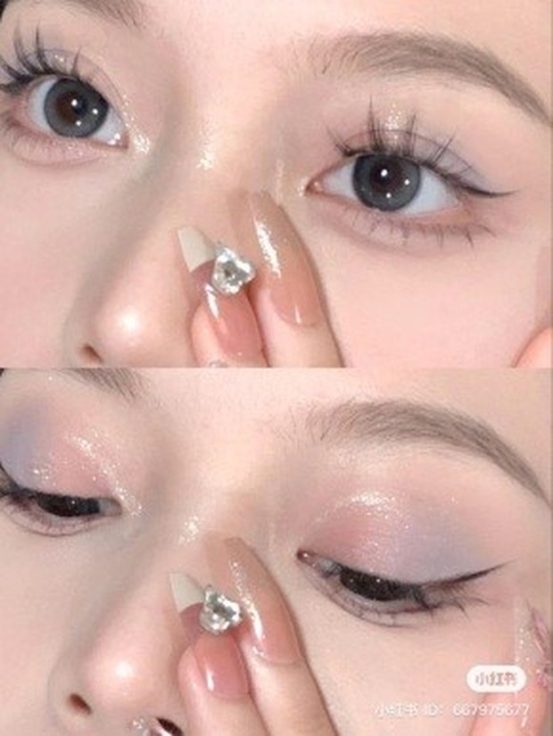 Bulu mata lentik dan eyeliner tipis/foto: pinterest.com Bulu mata lentik dan eyeliner tipis