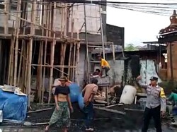 Kesetrum, Buruh Proyek di Kuta Utara Jatuh ke Lantai-Mulut Berdarah