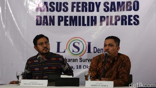 LSI Denny JA Petakan Sikap Pemilih Capres Soal Kepercayaan Polri