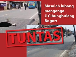 Before-After Perbaikan Lubang Menganga Jl Cibungbulang Bogor