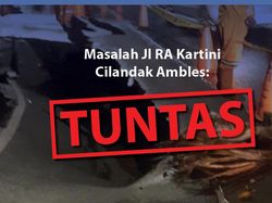 Before-After Perbaikan Jl RA Kartini Cilandak yang Ambles