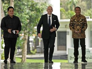Presiden FIFA Gianni Infantino Tiba di Kantor PSSI