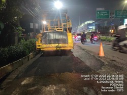 Jl RA Kartini Cilandak yang Sempat Ambles Kini Sudah Bisa Dilewati