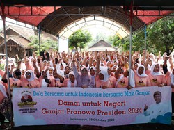 Gelar Doa Bersama, Emak-Emak Indramayu Dukung Ganjar Nyapres