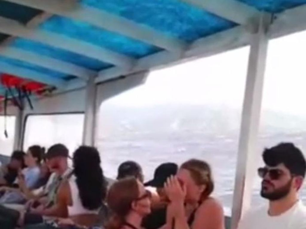Viral Bule Nangis Dilarang Naik Fastboat-Takut Ombak di Gili Trawangan