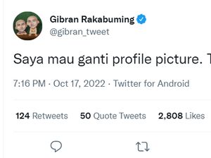 Gibran Mas Wali Mau Ganti Foto Profil Twitter, Ada Ide Gaes?