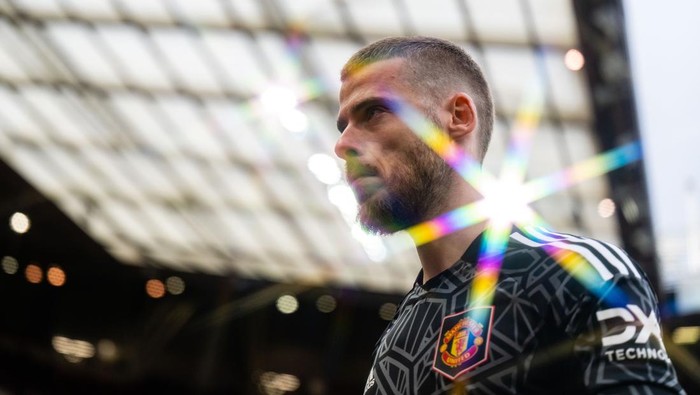 MANCHESTER, ENGLAND - OCTOBER 16:David de Gea of Manchester United walks off after the Premier League match between Manchester United and Newcastle United at Old Trafford on October 16, 2022 in Manchester, England. (Photo by Ash Donelon/Manchester United via Getty Images)