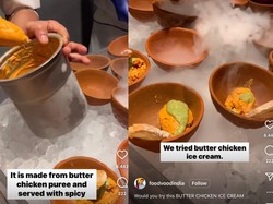 Makin Aneh! Ada Es Krim Rasa Ayam Mentega Pakai Saus Pedas