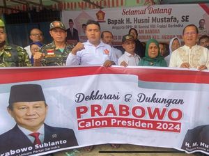 Sekelompok Warga Medan Dukung Prabowo Capres 2024