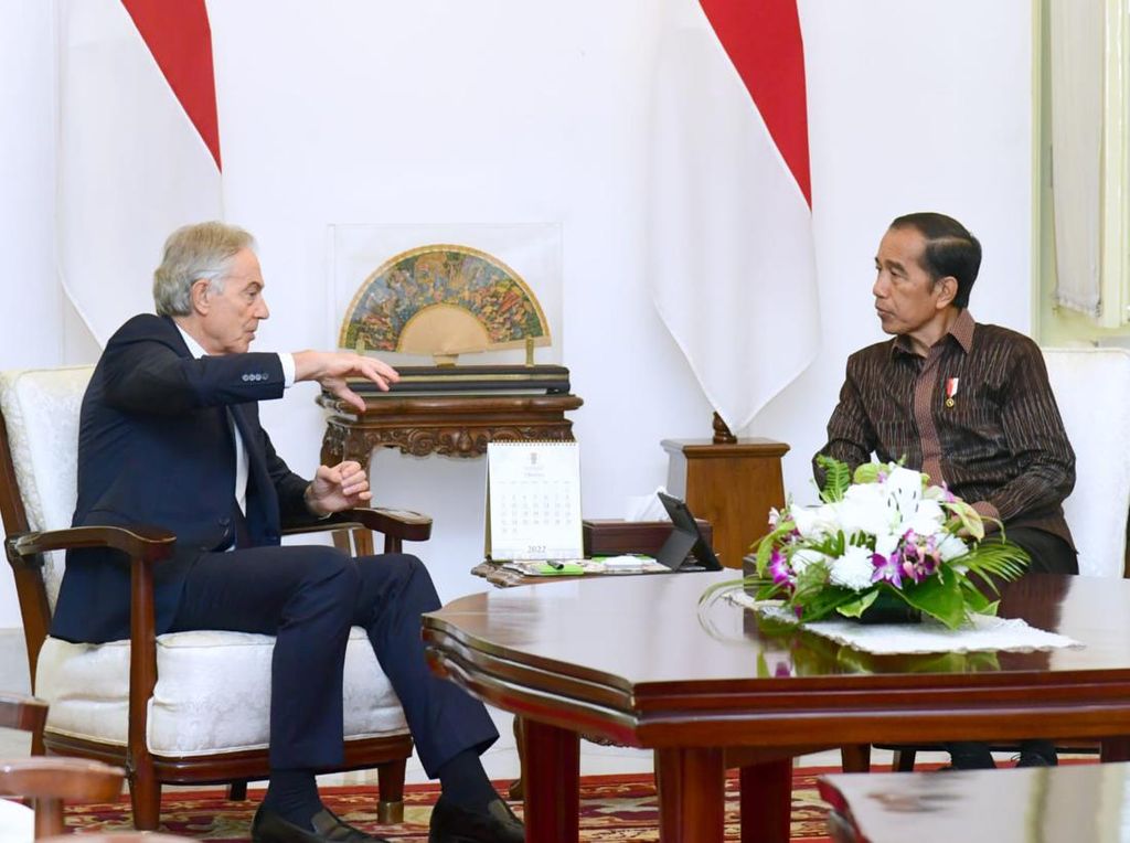Jokowi Minta Tony Blair Promosikan IKN ke Dunia Internasional Jokowi Minta Tony Blair Promosikan IKN ke Dunia Internasional