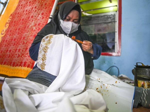 Semangat Perajin Difabel dalam Membuat Batik di Tarakan