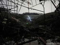 Kubah JIC Terbakar hingga Ambruk, Warga Dengar Suara Keras Bruk