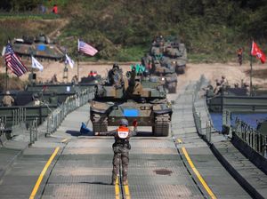 Aksi Tentara Korea Selatan dan AS Latihan Militer Bareng