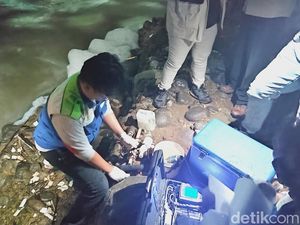 DLH-Polisi Ambil Sampel Air Sungai Berbusa di Citeureup Bogor DLH-Polisi Ambil Sampel Air Sungai Berbusa di Citeureup Bogor
