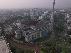 Masjid JIC Terbakar, Kegiatan Ibadah Dipindahkan ke Convention Hall Masjid JIC Terbakar, Kegiatan Ibadah Dipindahkan ke Convention Hall