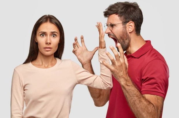Arguing couple