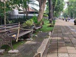 Kursi Ijen Kota Malang Disegel Cegah Muda-mudi Mesum