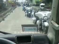 Duh! Viral Rombongan Moge Nekat Lawan Arah Demi Hindari Macet
