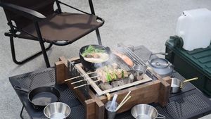 Unik! Pemanggang Makanan Khas Jepang Ini Bisa Dibawa-bawa