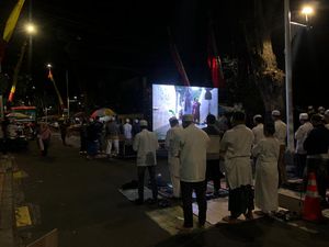 AHY-Gatot Hadiri Peringatan Maulid Nabi di Kediaman Habib Ali Assegaf