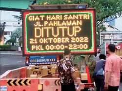 Rek, Jalan Pahlawan Surabaya Sisi Barat Malam Ini Ditutup