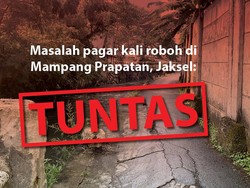 Before-After Perbaikan Pagar Kali yang Roboh di Mampang Jaksel