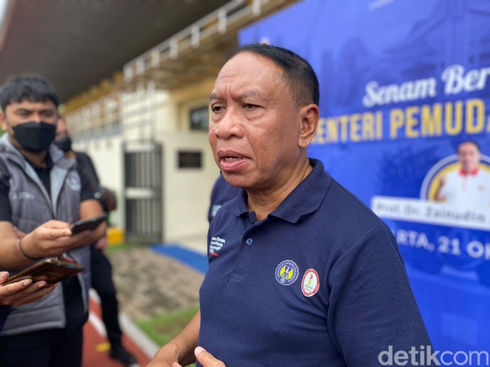 Menteri Pemuda dan Olahraga (Menpora) RI Zainudin Amali saat di kompleks Kampus UNY, Sleman, DIY, Jumat (21/10/2022).