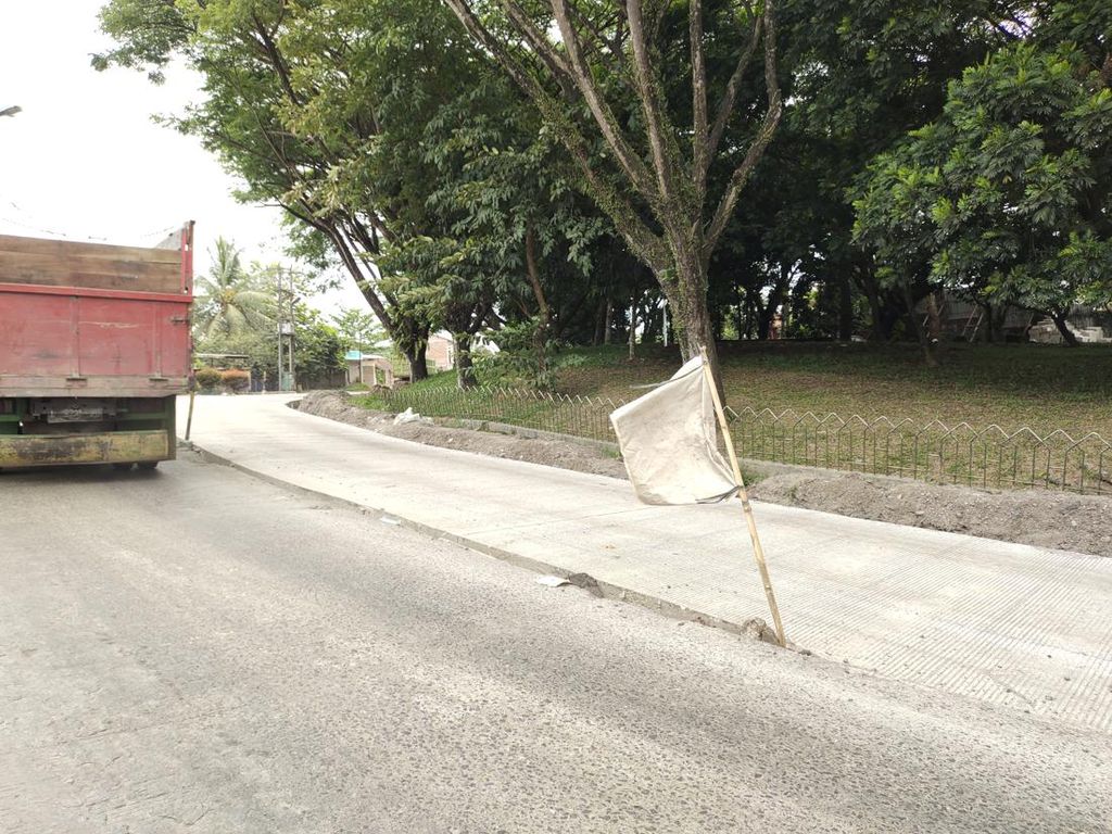 Jl Ir Sutami di Lebak yang Rusak Mulai Diperbaiki
