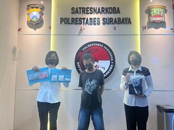 Pengedar Narkoba di Surabaya Diringkus, 246 Gram Sabu-536 Ekstasi Disita