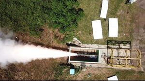 Potret Uji Statis Roket RHAN 450 Berdaya 100 Km