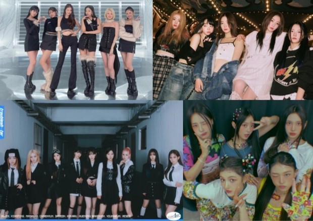 IVE, Kep1er, LE SSERAFIM, New Jeans/Foto: instagram.com/ivestarship, official.kep1er, le_sserafim, newjeans_official Kpop grup yang mengisi AAA 2022.